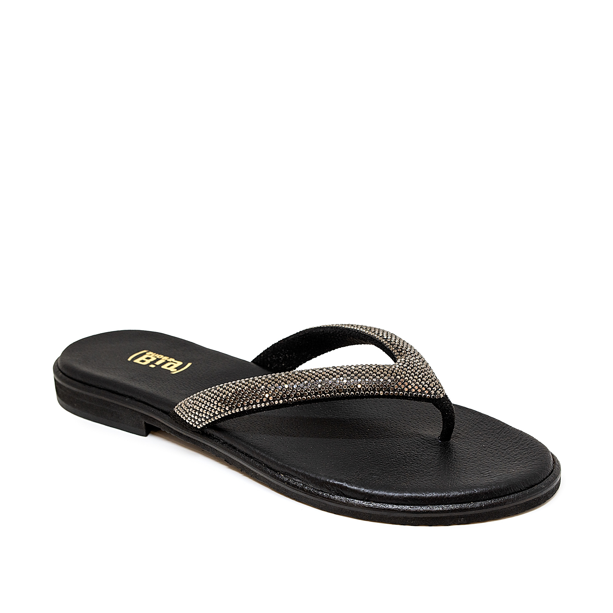 Bigshoes GA0105-01 Δερμάτινο Σανδάλι Μαύρο φωτογραφία